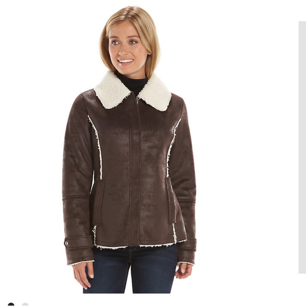 NWT Apt 9 Shearling Jacket